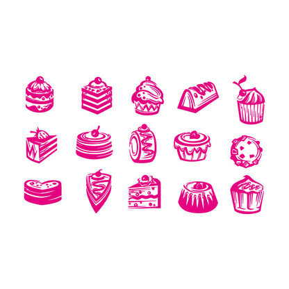 Fine Carving Decals Bakery Store Candy Cake Sweet Kitchen Cafe Multi Color Selection