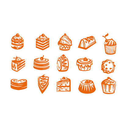 Fine Carving Decals Bakery Store Candy Cake Sweet Kitchen Cafe Multi Color Selection