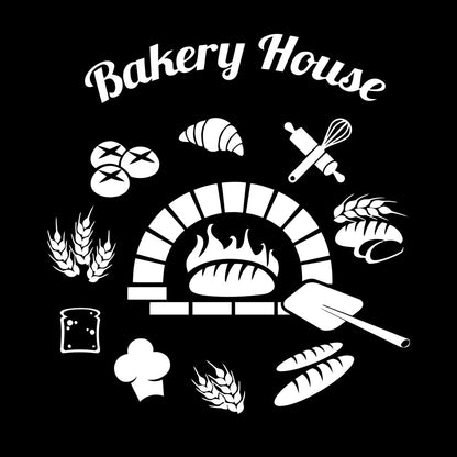 Baking Products Bakery House Bread Kitchen Cafe Lettering Stickers Waterproof