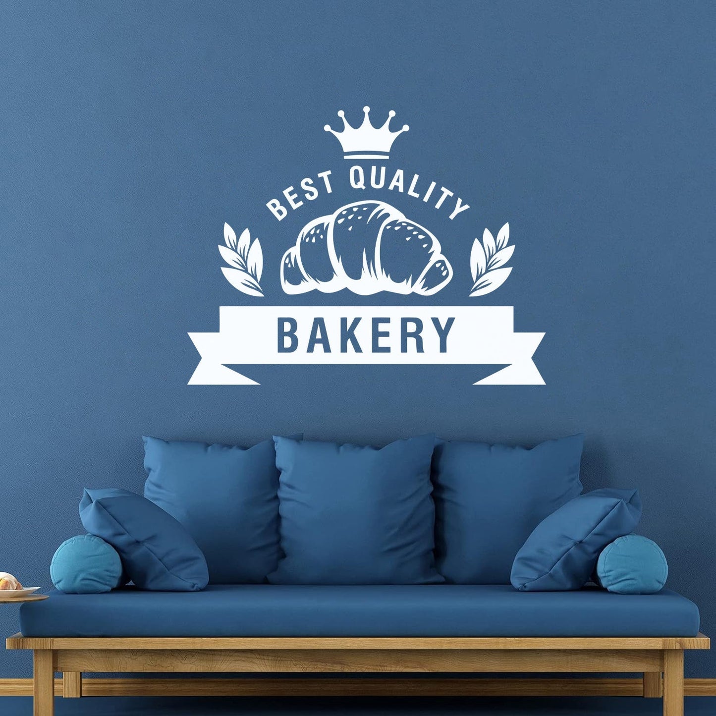 Vinyl Wall Stickers Best Quality Baking Crown Kitchen Bakery Shop Croissant Personalized Customization