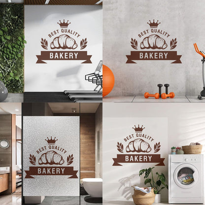 Vinyl Wall Stickers Best Quality Baking Crown Kitchen Bakery Shop Croissant Personalized Customization