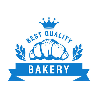 Vinyl Wall Stickers Best Quality Baking Crown Kitchen Bakery Shop Croissant Personalized Customization