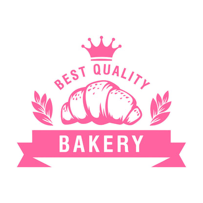 Vinyl Wall Stickers Best Quality Baking Crown Kitchen Bakery Shop Croissant Personalized Customization