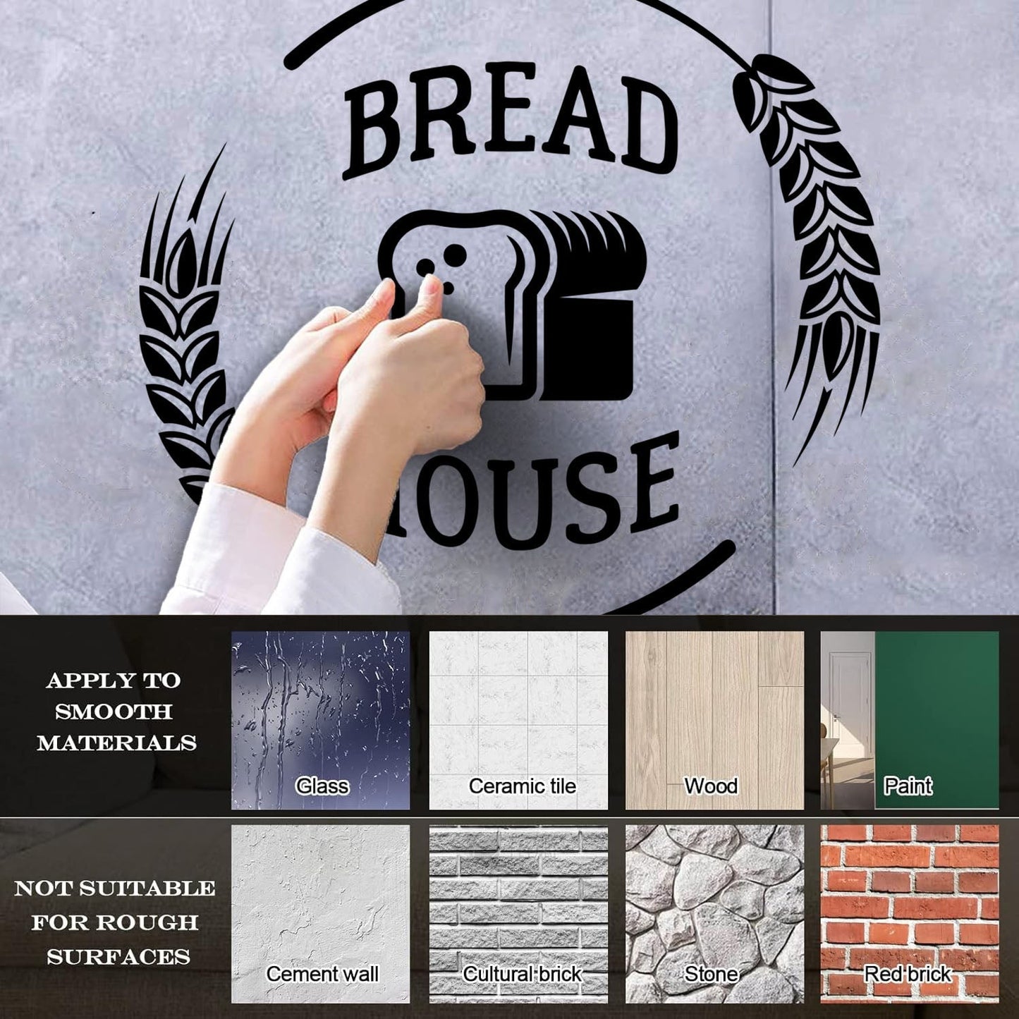 Wall Decals Bread House Farinaceous Food Bakehouse Bakery Can Modify And Add Information