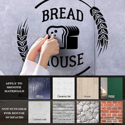 Wall Decals Bread House Farinaceous Food Bakehouse Bakery Can Modify And Add Information