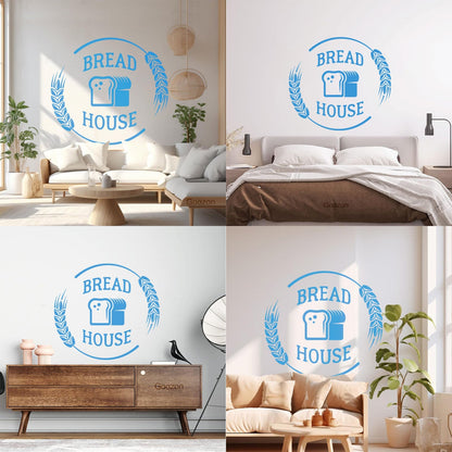 Wall Decals Bread House Farinaceous Food Bakehouse Bakery Can Modify And Add Information