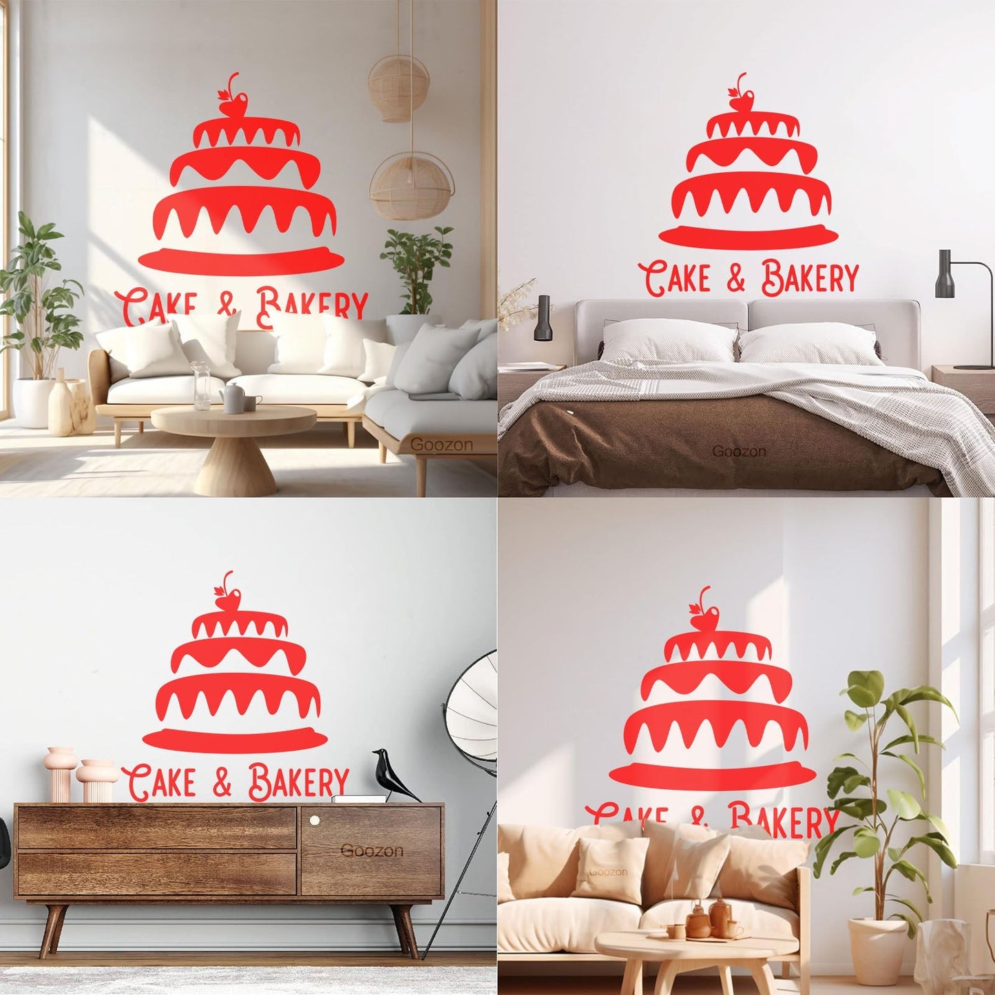 Engraving Decals Cake Bakery Bakeshop Kitchen Confectionary Sweets Wall Beautification