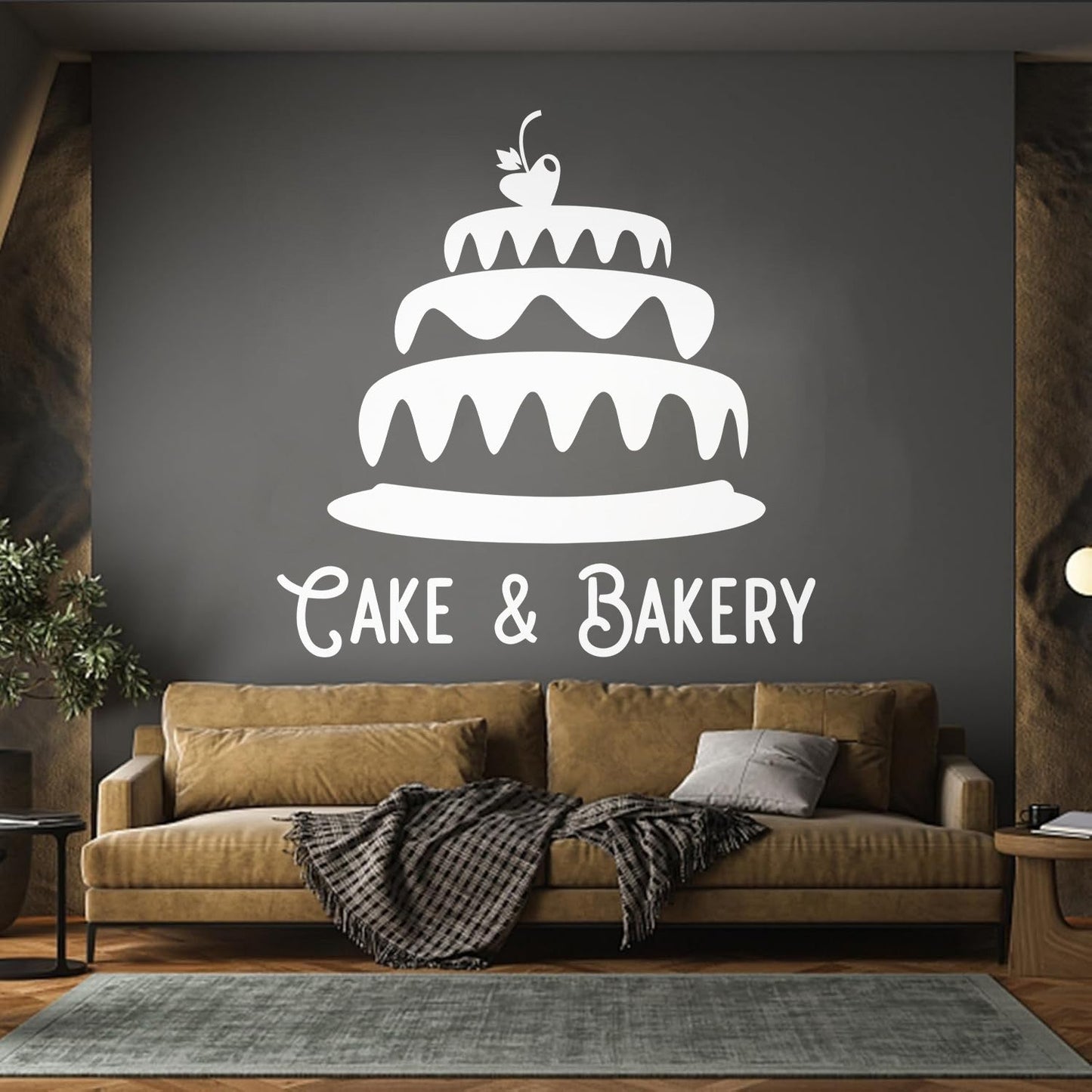 Engraving Decals Cake Bakery Bakeshop Kitchen Confectionary Sweets Wall Beautification