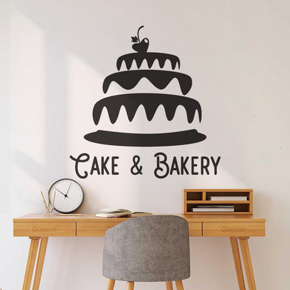 Engraving Decals Cake Bakery Bakeshop Kitchen Confectionary Sweets Wall Beautification