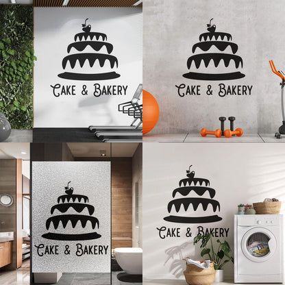 Engraving Decals Cake Bakery Bakeshop Kitchen Confectionary Sweets Wall Beautification
