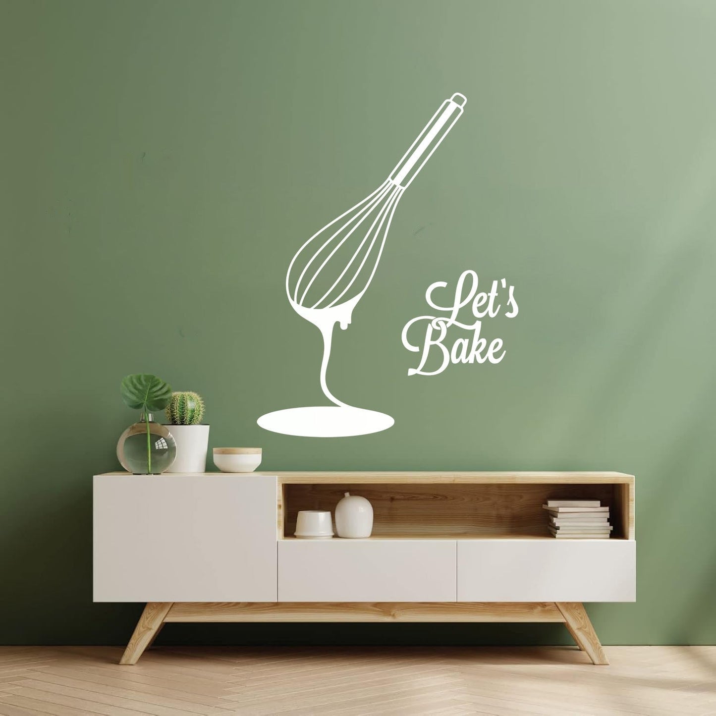 Engraving Decals Kitchen Phrase Let'S Bake Bakery Baking Products Personalized Customization