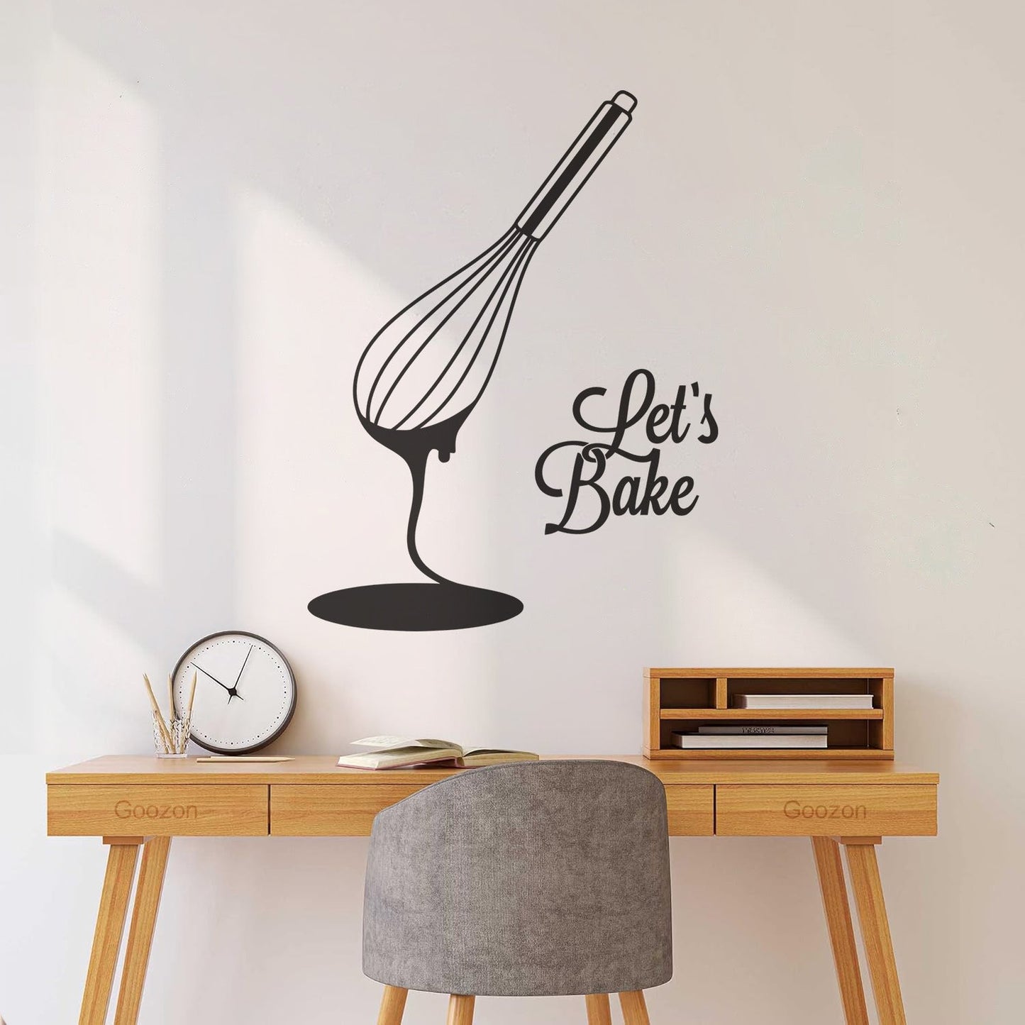 Engraving Decals Kitchen Phrase Let'S Bake Bakery Baking Products Personalized Customization