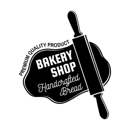 Wall Vinyl Sticker Decor Kitchen Bakery Shop Handcrafted Bread Baker Wall Beautification