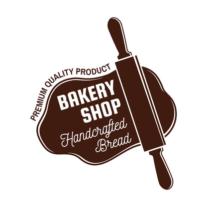 Wall Vinyl Sticker Decor Kitchen Bakery Shop Handcrafted Bread Baker Wall Beautification