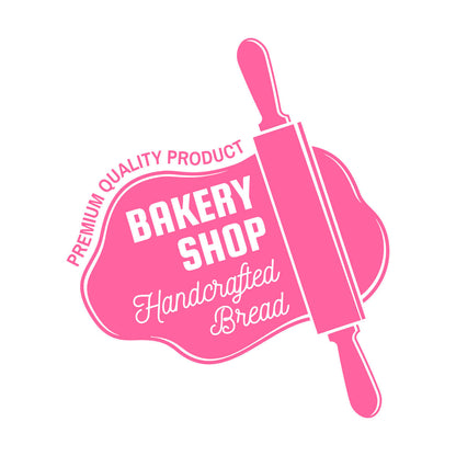 Wall Vinyl Sticker Decor Kitchen Bakery Shop Handcrafted Bread Baker Wall Beautification