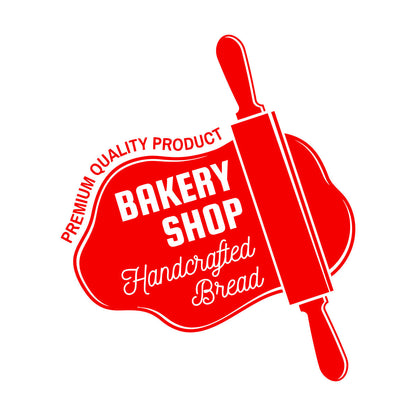 Wall Vinyl Sticker Decor Kitchen Bakery Shop Handcrafted Bread Baker Wall Beautification