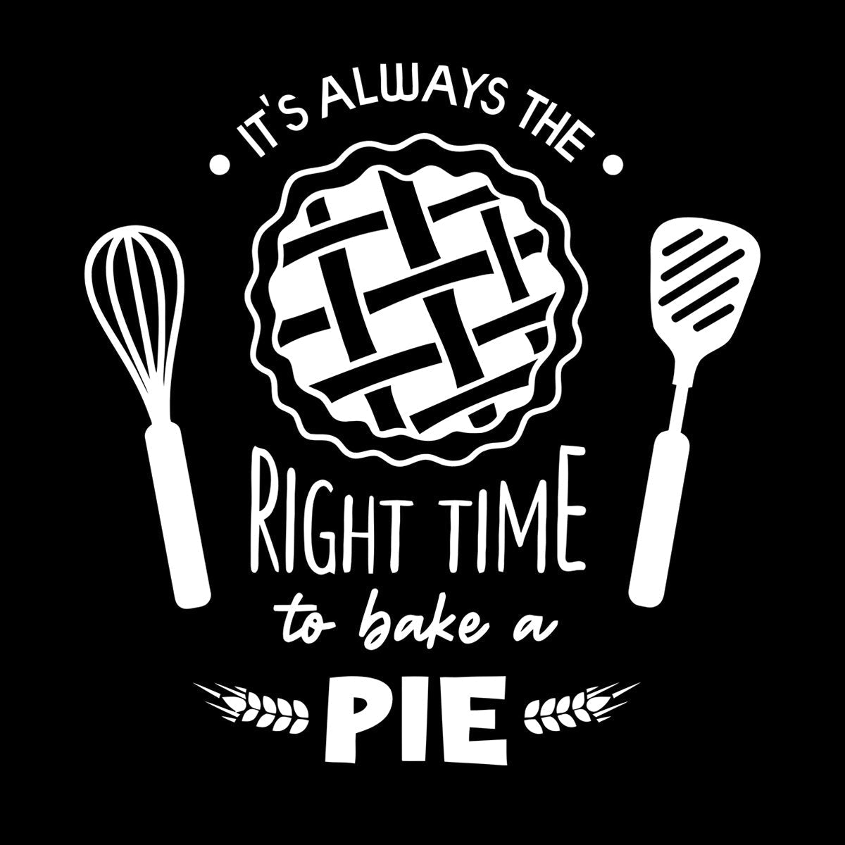 Fine Carving Stickers Kitchen Quote Right Time Bake Pie Bakery Car Body Decoration