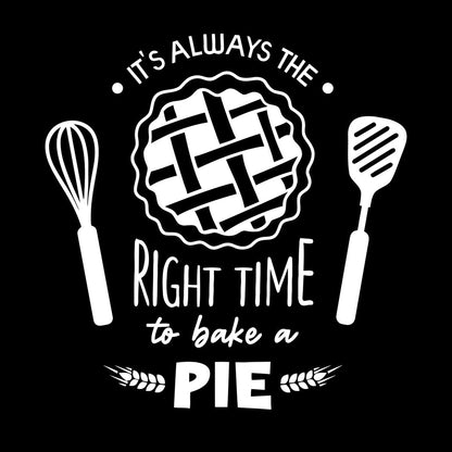 Fine Carving Stickers Kitchen Quote Right Time Bake Pie Bakery Car Body Decoration