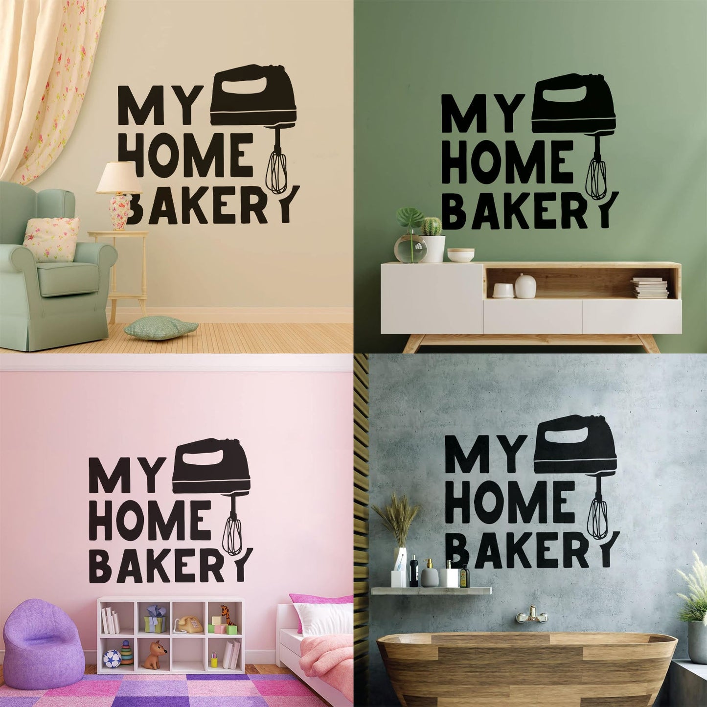Engraving Decals Quote Words Kitchen Tools Home Bakery Multiple Size Options