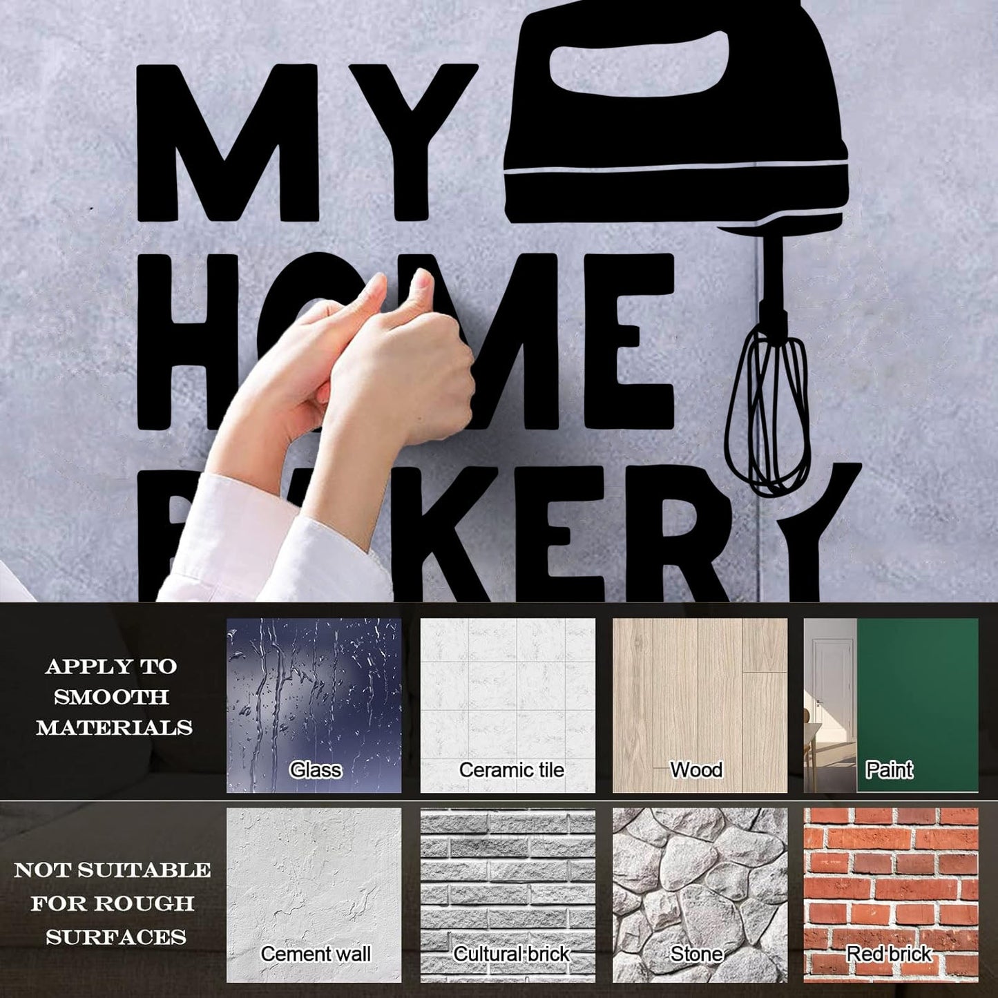 Engraving Decals Quote Words Kitchen Tools Home Bakery Multiple Size Options