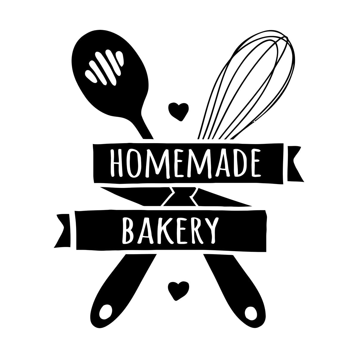 Wall Stickers Paster Paper Quote Words Kitchen Tools Home Made Bakery It Won'T Fall Off