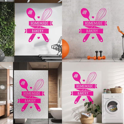 Wall Stickers Paster Paper Quote Words Kitchen Tools Home Made Bakery It Won'T Fall Off