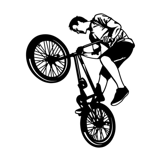 Wall Vinyl Sticker Decor Bike Sport Freestyle Bicycle Multiple Size Options