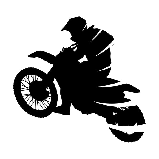 Wall Decals Extreme Sport Motocross Rider Racing Helmet Tattoo Culture