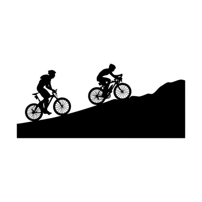 Healthy Lifestyle Cyclists Bicycle Riders Mountain Lettering Decals Personalized Customization