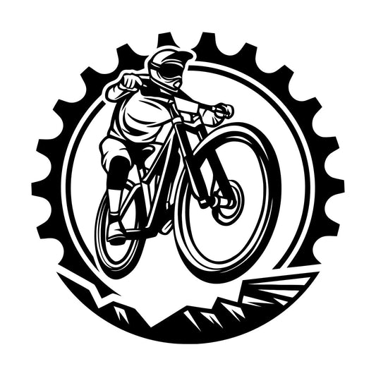 Vinyl Art Sticker Motorcycle Speed Motorcyclist Racer Drive Easy Installation