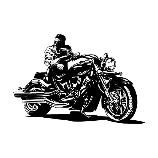 Engraving Stickers Motorcycle Sport Race Motor Speed Extreme Biker Art Mural Painting
