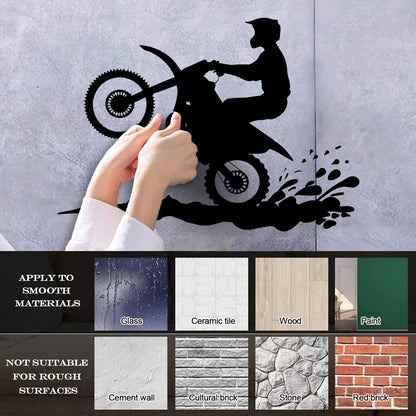 Motorsport Motorcycle Speed Bike Biker Wall Decals Pvc Waterproof