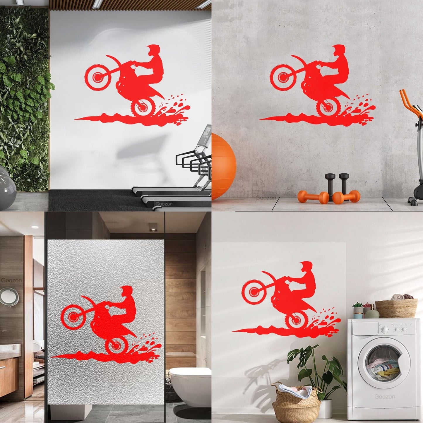 Motorsport Motorcycle Speed Bike Biker Wall Decals Pvc Waterproof