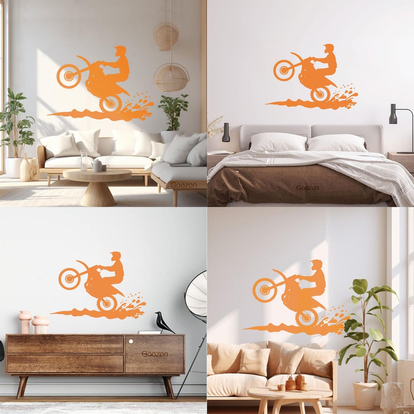 Motorsport Motorcycle Speed Bike Biker Wall Decals Pvc Waterproof