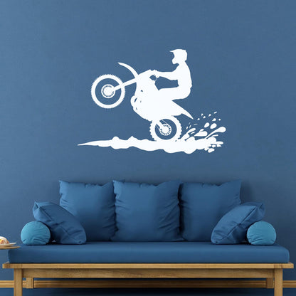 Motorsport Motorcycle Speed Bike Biker Wall Decals Pvc Waterproof