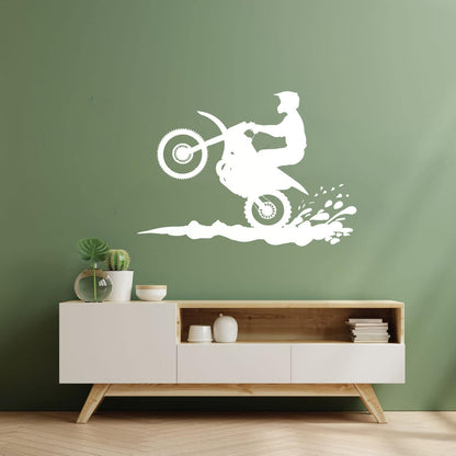 Motorsport Motorcycle Speed Bike Biker Wall Decals Pvc Waterproof
