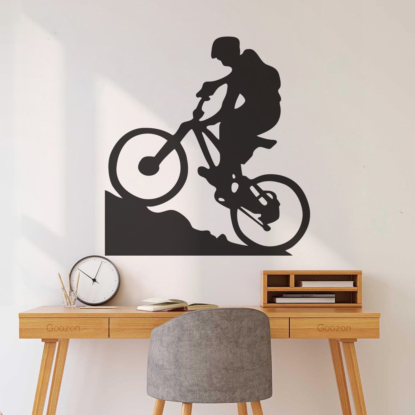 Lettering Stickers Mountain Biker Cyclist Bike Rentals Sport Motivation It Won'T Fall Off