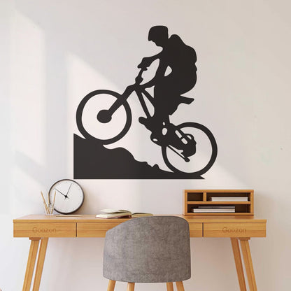 Lettering Stickers Mountain Biker Cyclist Bike Rentals Sport Motivation It Won'T Fall Off