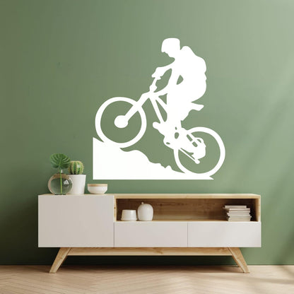 Lettering Stickers Mountain Biker Cyclist Bike Rentals Sport Motivation It Won'T Fall Off