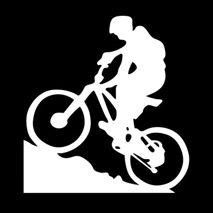 Lettering Stickers Mountain Biker Cyclist Bike Rentals Sport Motivation It Won'T Fall Off