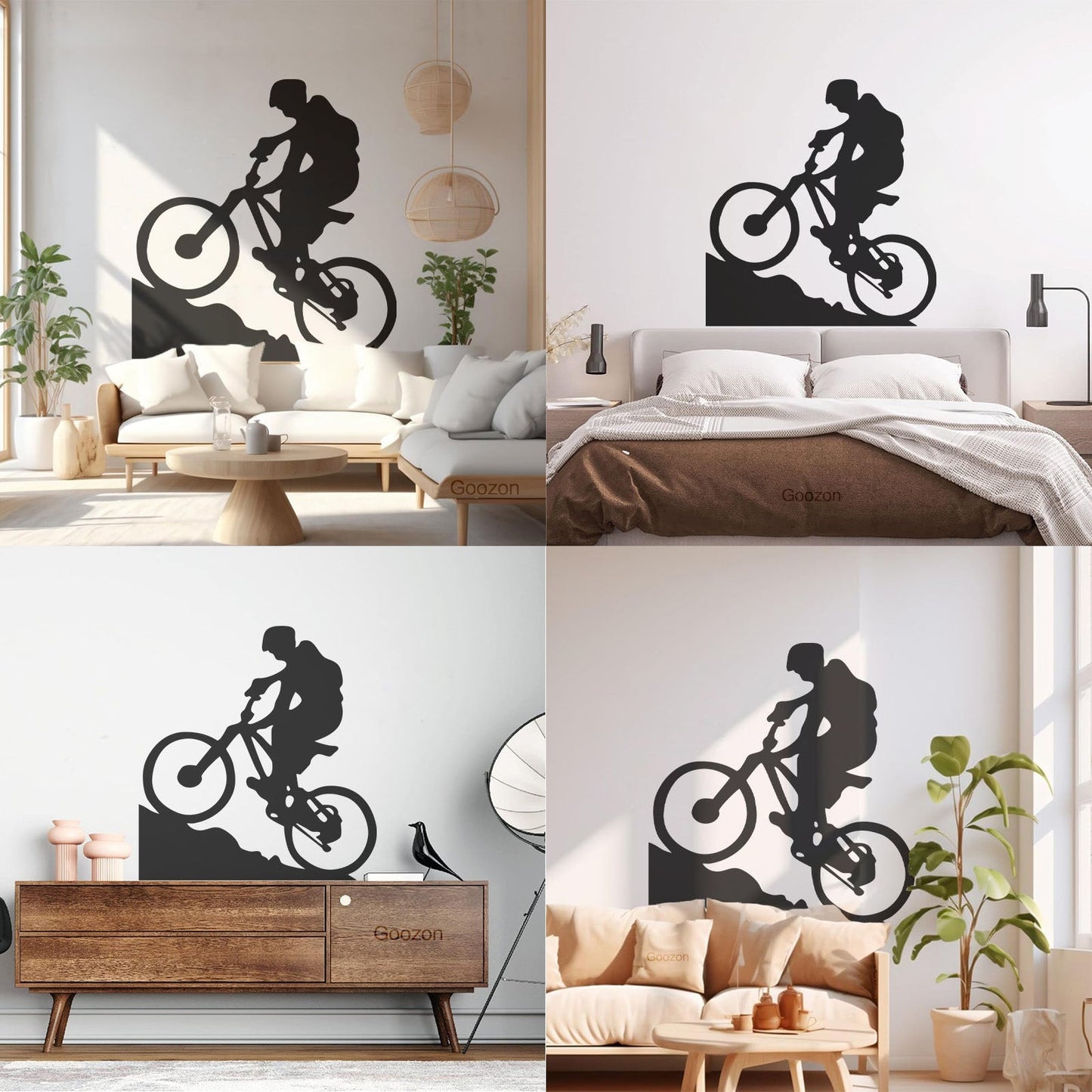 Lettering Stickers Mountain Biker Cyclist Bike Rentals Sport Motivation It Won'T Fall Off