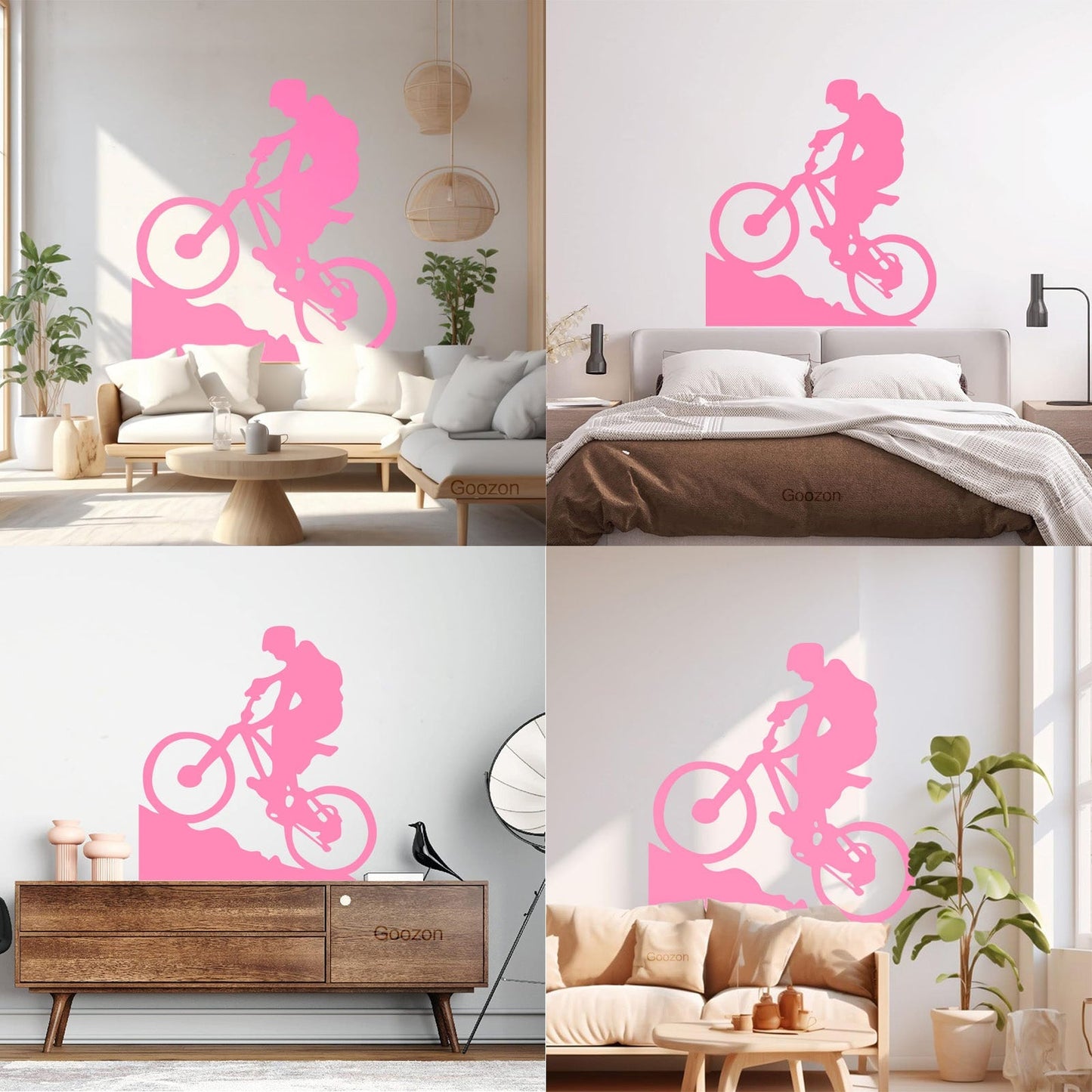 Lettering Stickers Mountain Biker Cyclist Bike Rentals Sport Motivation It Won'T Fall Off