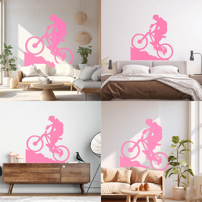 Lettering Stickers Mountain Biker Cyclist Bike Rentals Sport Motivation It Won'T Fall Off