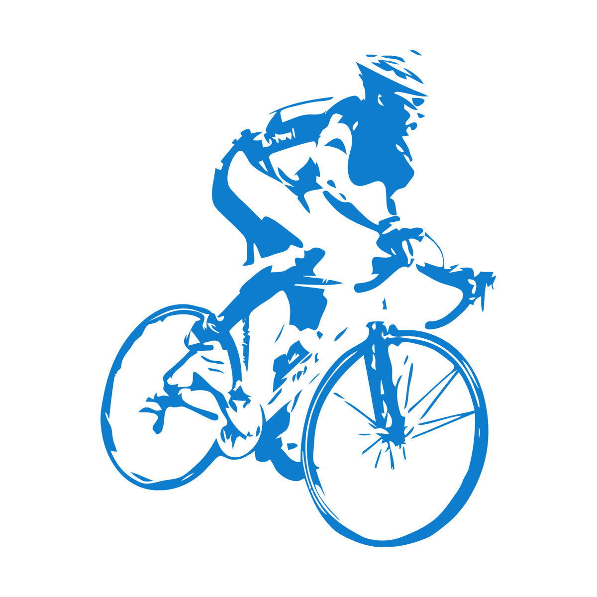 Engraving Decals Racing Cyclist Bike Bicycle Car Body Decoration