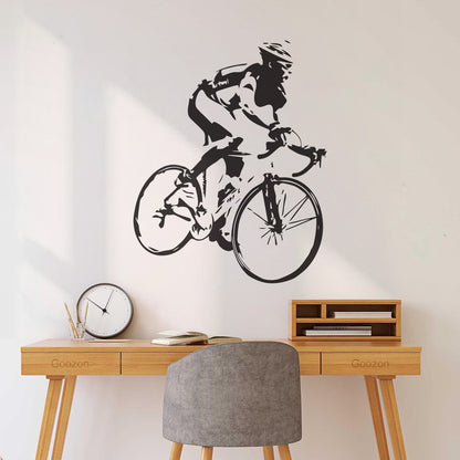 Engraving Decals Racing Cyclist Bike Bicycle Car Body Decoration