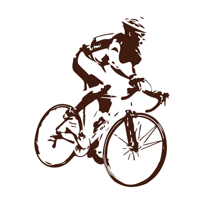 Engraving Decals Racing Cyclist Bike Bicycle Car Body Decoration