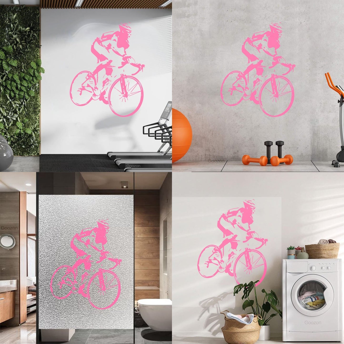 Engraving Decals Racing Cyclist Bike Bicycle Car Body Decoration