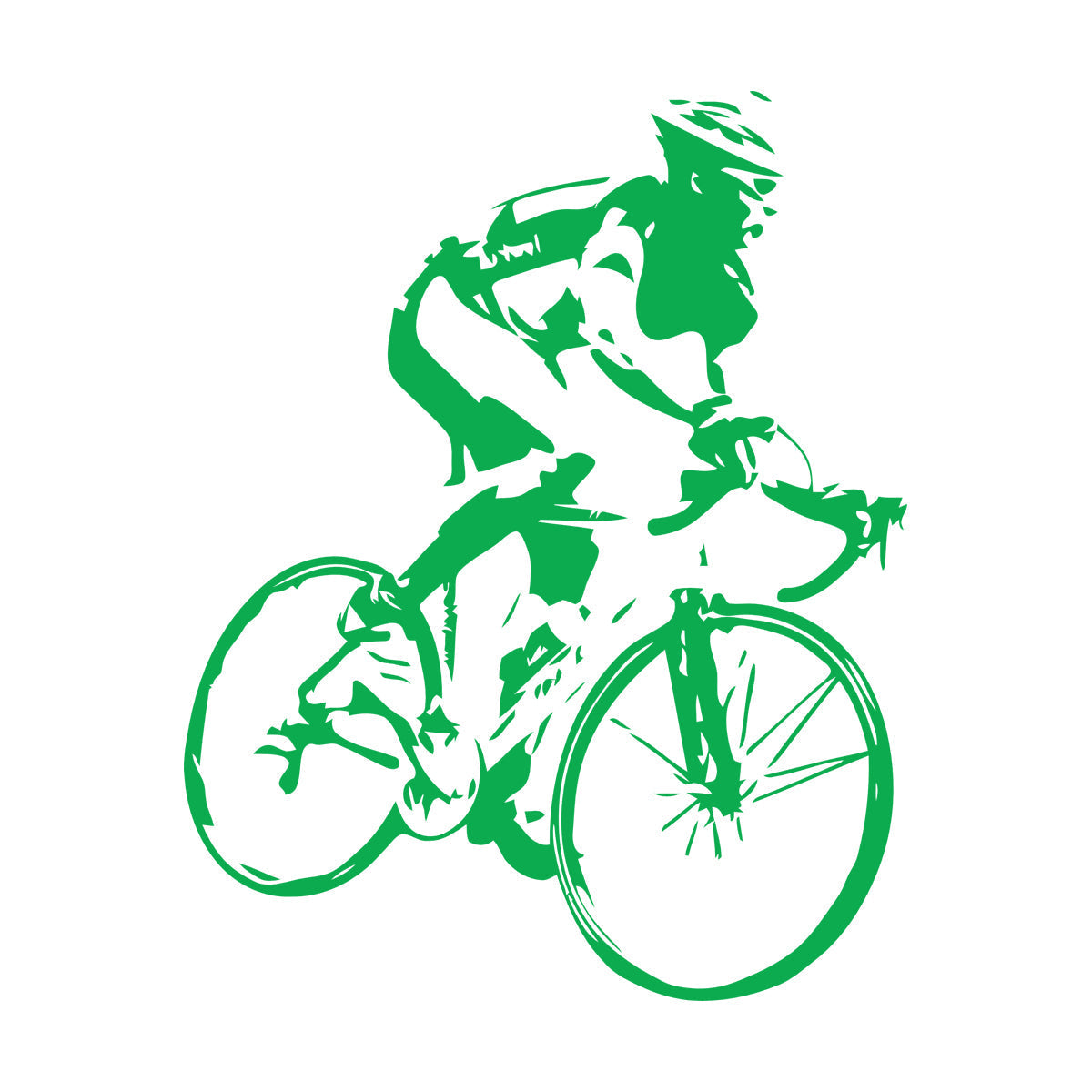 Engraving Decals Racing Cyclist Bike Bicycle Car Body Decoration