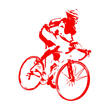 Engraving Decals Racing Cyclist Bike Bicycle Car Body Decoration