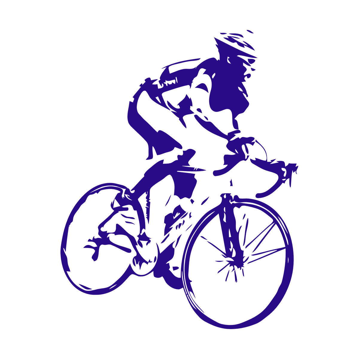 Engraving Decals Racing Cyclist Bike Bicycle Car Body Decoration